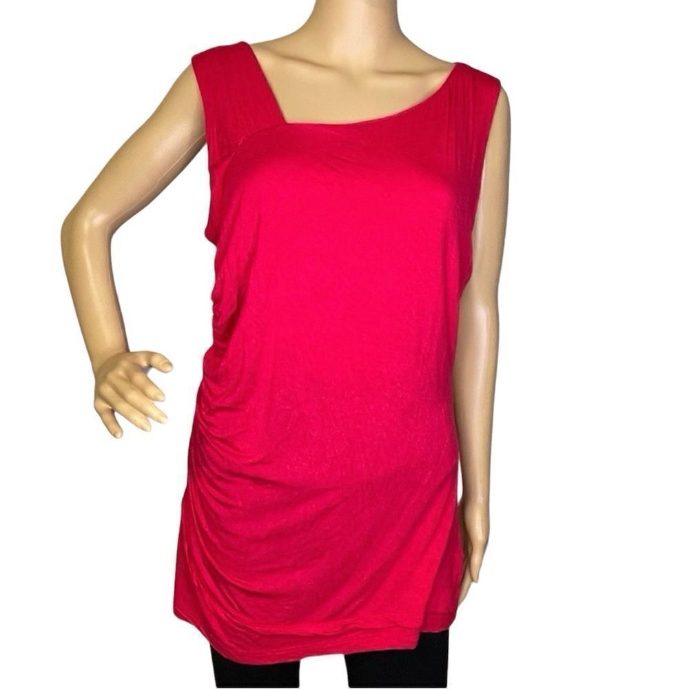 Daisy Fuentes Sleeveless Blouse Hot Pink Size Large